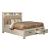 Tywyn Fabric/Wood Panel Storage Bed w/LED Lights