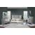 Belladonna Fabric/Mirror/Wood Storage Platform Bedroom Set w/LED Light