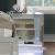 Belladonna Fabric/Mirror/Wood Storage Platform Bedroom Set w/LED Light