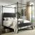 Beatrix Metal Canopy Bed, Eastern King Size