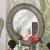 Kamalah Wood Round Mirror
