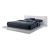Christie Wood High Gloss Low Profile Platform Bed, Queen Size