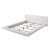 Christie Wood High Gloss Low Profile Platform Bed, Eastern King Size