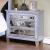 Mairead Mirror/Wood Nightstand w/LED Light & Wireless Charger