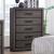 Conwy Wood Veneer Chest w/5 Drawers