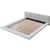 Christie Fabric/Wood High Gloss Low Profile Platform Bed, Eastern King Size