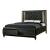 Demetria Fabric/Wood Tufted Storage Panel Bed w/LED Light, Eastern King Size