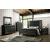 Demetria Fabric/Wood Tufted Panel Bedroom Set w/LED Light