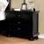 Castor Wood Nightstand w/3 Drawers