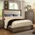 Antler Fabric/Wood Panel Bed