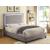 Erglow Fabric/Wood Platform Bed w/LED Light Trim, Twin Size