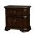Calliope Wood Nightstand w/2 Drawers & USB Charger