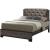 Manvel Leatherette/Wood Tufted Panel Bed, Queen Size
