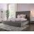 Davida Fabric Low Profile Tufted Platform Bed, California King Size