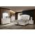 Maddie Leatherette/Wood Platform Storage Bedroom Set w/LED Lights