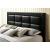 Menkar Leatherette/Wood Panel Bed, Queen Size