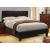 Velen Fabric/Leatherette/Wood Platform Tufted Bed, Eastern King Size