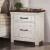 Alyson Wood Nightstand w/2 Drawers & USB Plug