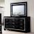 Bellanova Mirror/Leatherette/Wood Tufted Panel Bedroom Set w/LED Ligths