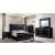 Bellanova Mirror/Leatherette/Wood Tufted Panel Bedroom Set w/LED Ligths