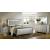Bellanova Mirror/Leatherette/Wood Tufted Panel Bedroom Set w/LED Ligths