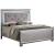 Bellanova Mirror/Leatherette/Wood Tufted Panel Bed w/LED Ligths, Queen Size