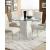 Mauna Glass/Wood Round Dining Table