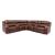 Callie Leatherette L-Shape Power Reclining Sectional Sofa