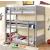Therese Wood Triple Decker Bunk Bed, Twin Size