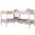 Marquette Wood L-Shaped Quadruple Bunk Bed, Twin Size