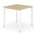 Nova U Square Small Meeting Table w/Metal Frame