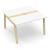 Nova Wood Rectangular Melamine 8-10-Person Meeting Table with Grommet
