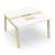 Nova Wood Square Melamine 4-6-Person Meeting Table w/Grommet