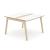 Nova Wood Square Melamine 4-6-Person Meeting Table w/Grommet