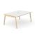 Nova Wood Square Melamine 4-6-Person Meeting Table with Power Socket