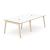 Nova Wood Rectangular Melamine 6-Person Meeting Table with Power Socket