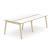 Nova Wood Rectangular Melamine 6-Person Meeting Table with Grommet