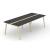 Nova Wood HPL Square Meeting Table w/Grommet for 4/6 Persons