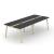 Nova Wood HPL Square 4-6-Person Meeting Table w/2 Power Sockets
