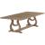Brockway Rectangular Cove Trestle Dining Table with Extension Leaf