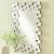 Pamela Frameless Wall Mirror with Staggered Tiles