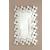 Pamela Frameless Wall Mirror with Staggered Tiles