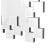 Pamela Frameless Wall Mirror with Staggered Tiles