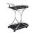 Elfman 2-shelve Glass/Metal Serving Cart