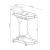 Elfman 2-shelve Glass/Metal Serving Cart
