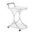 Elfman 2-shelve Glass/Metal Serving Cart