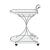 Elfman 2-shelve Glass/Metal Serving Cart