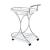 Elfman 2-shelve Glass/Metal Serving Cart