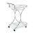 Elfman 2-shelve Glass/Metal Serving Cart