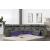 SM Cobalt 3631V L-Shaped Reclining Sectional Sofa w/LED Lighting & Cup Holders